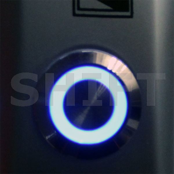 Odchodové tlačítko HSY-K4CL, povrchové, podsvětlené-modrá LED
