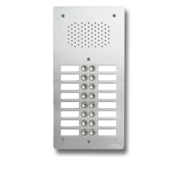 Antivandal vstupní panel 16 tlačítek, provedení AL