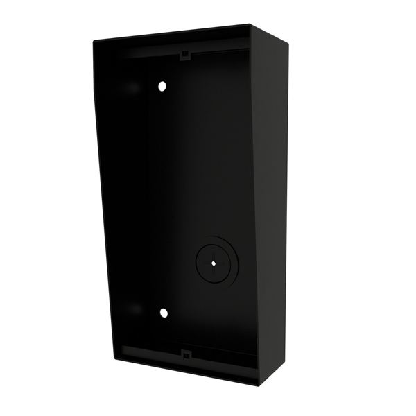 Box na povrch se stříškou NX872 BLACK, 2 moduly, černý
