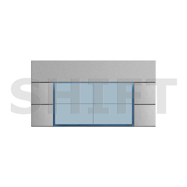 Modul dvouřadý S3240/AL SUPRA, 4 tlačítka