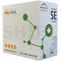 Kabel c.5e, UTP PVC, SOLARIX, box 305 m