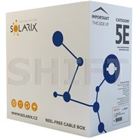 Kabel c.5e, FTP PVC, SOLARIX, box 305m