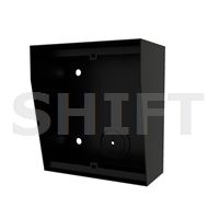 Box na povrch se stříškou NX871 BLACK, 1 modul, černý
