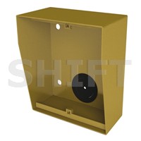 Box na povrch se stříškou NX871 GOLD, 1 modul, zlatý