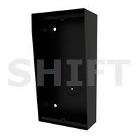 Box na povrch se stříškou NX872 BLACK, 2 moduly, černý