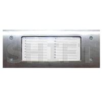 Modul pro jmenovky NP- 2511 nerez INOX (H. pro CP-2513)