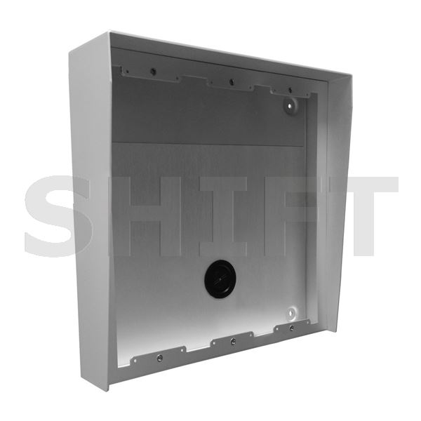 Box na povrch se stříškou N879/AL, 3x3 moduly