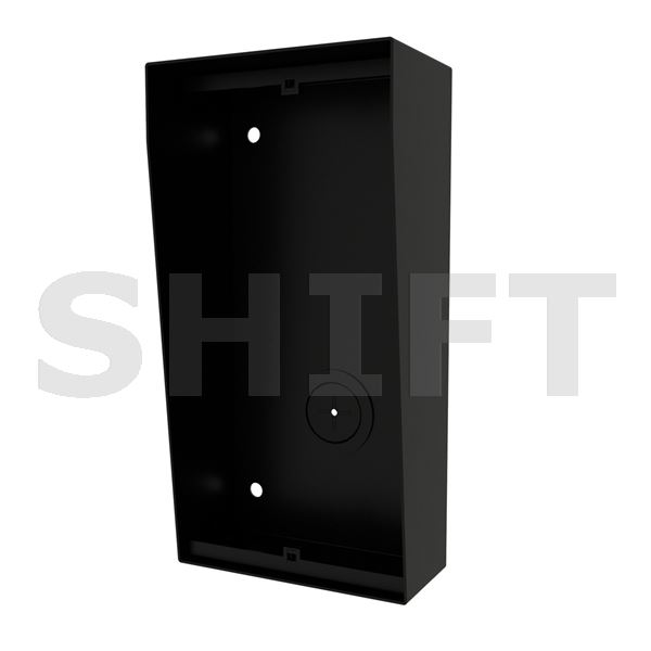 Box na povrch se stříškou NX872 BLACK, 2 moduly, černý