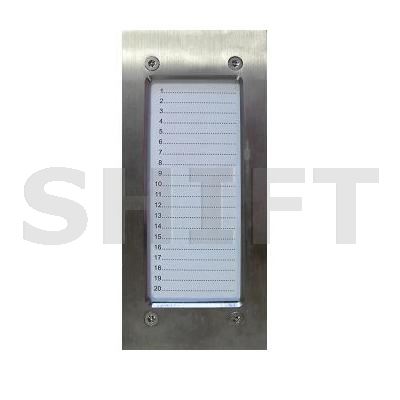 Modul pro jmenovky NP- 2512 nerez INOX (V. pro CP-2513)