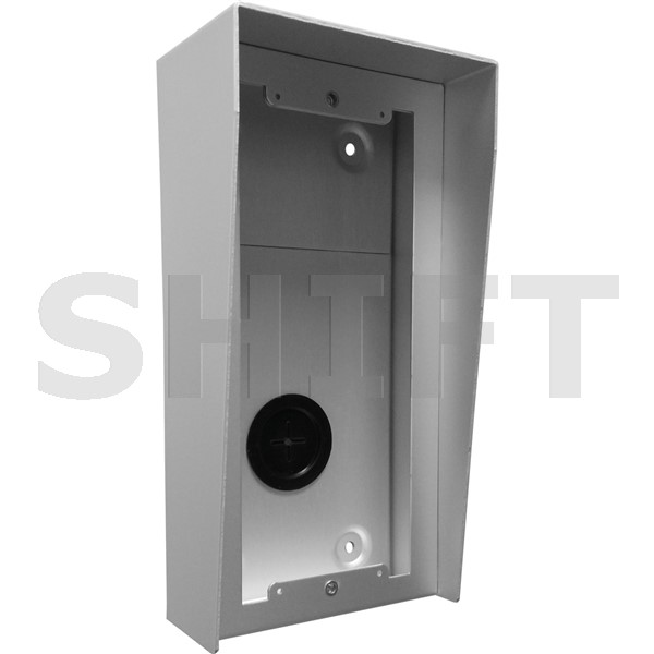 Box na povrch se stříškou NX872 INOX, 2 moduly