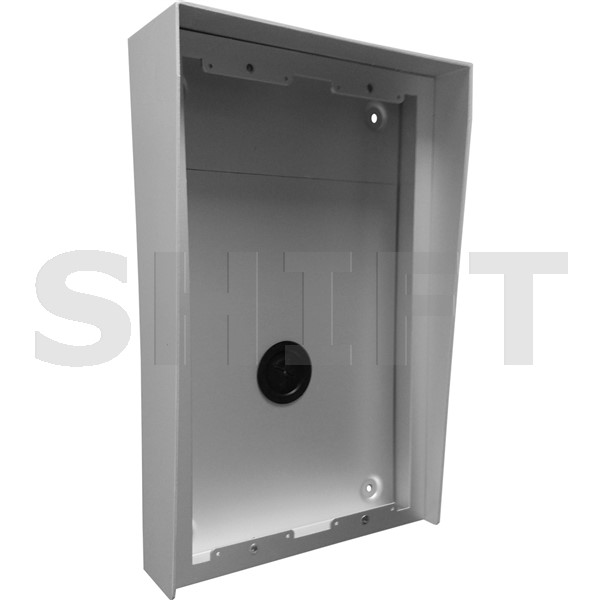 Box na povrch se stříškou NX876 INOX, 3x2 moduly